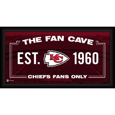 Kansas City Chiefs Authentic Framed 10 x 20 Fan Cave Collage