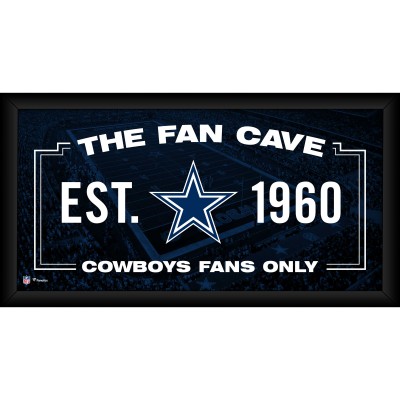 Dallas Cowboys Fanatics Authentic Framed 10 x 20 Fan Cave Collage