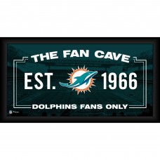 Miami Dolphins Fanatics Authentic Framed 10 x 20 Fan Cave Collage