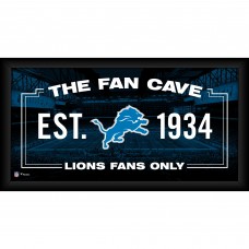 Detroit Lions Fanatics Authentic Framed 10 x 20 Fan Cave Collage
