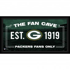 Green Bay Packers Fanatics Authentic Framed 10 x 20 Fan Cave Collage