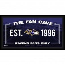 Baltimore Ravens Fanatics Authentic Framed 10 x 20 Fan Cave Collage