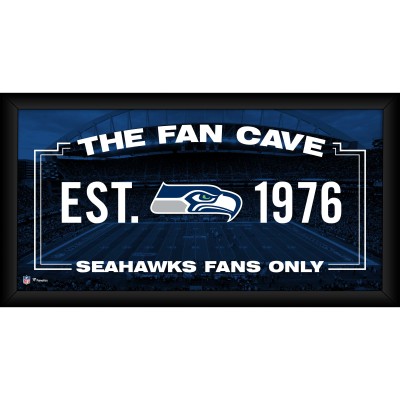 Seattle Seahawks Fanatics Authentic Framed 10 x 20 Fan Cave Collage
