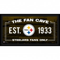 Pittsburgh Steelers Fanatics Authentic Framed 10 x 20 Fan Cave Collage