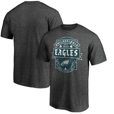 Футболка Philadelphia Eagles St. Patricks Day Celtic - Heathered Charcoal