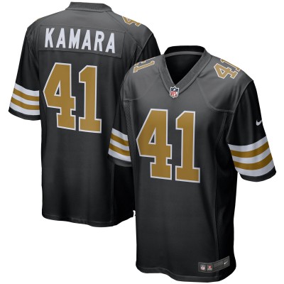 Игровая джерси New Orleans Saints Alvin Kamara Nike Black Alternate Game