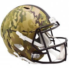 Шлем NFL Cleveland Browns Riddell Camo Alternate Revolution Speed Display Full-Size Replica