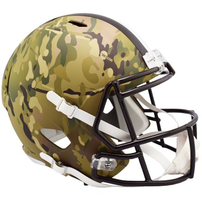 Шлем NFL Cleveland Browns Riddell Camo Alternate Revolution Speed Display Full-Size Replica