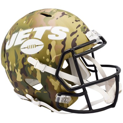 Шлем NFL New York Jets Riddell Camo Alternate Revolution Speed Display Full-Size Replica
