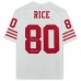Autographed San Francisco 49ers Jerry Rice Fanatics Authentic White Mitchell & Ness Replica Jersey with HOF 2010 Inscription