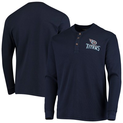 Футболка с длинным рукавом Tennessee Titans Dunbrooke Logo Maverick Thermal - Navy