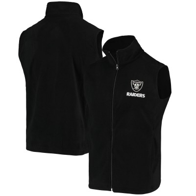 Las Vegas Raiders Black Houston Fleece Full-Zip Vest