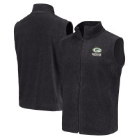 Green Bay Packers Gray Houston Fleece Team Full-Zip Vest