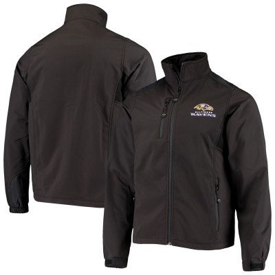 Толстовка на молнии Baltimore Ravens Dunbrooke Black Circle Softshell Fleece