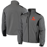 Куртка Cleveland Browns Dunbrooke Charcoal Circle Softshell Fleece Full-Zip