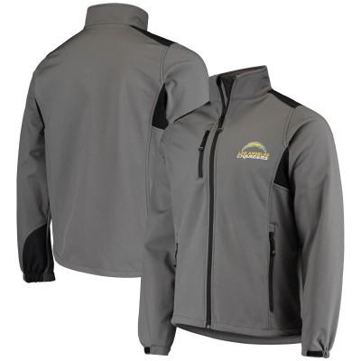 Кофта на молнии Los Angeles Chargers Dunbrooke Circle Softshell Fleece - Charcoal