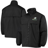 Miami Dolphins Dunbrooke Black Triumph Fleece Full-Zip Jacket