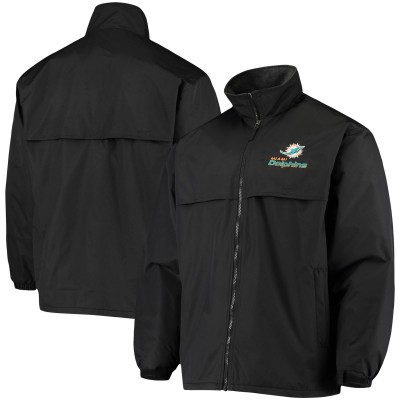 Miami Dolphins Dunbrooke Black Triumph Fleece Full-Zip Jacket