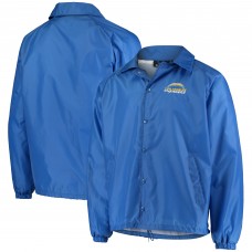 Los Angeles Chargers Powder Blue Coaches Classic Raglan Full-Snap Windbreaker Jacket