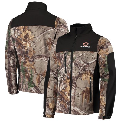 Куртка легкая на молнии Chicago Bears Dunbrooke Circle Hunter Softshell - Realtree Camo/Black
