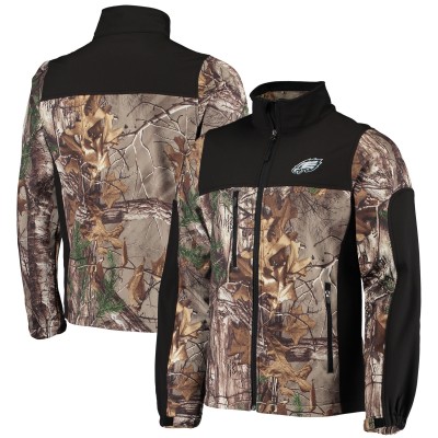 Кофта на молнии Philadelphia Eagles Dunbrooke Circle Hunter Softshell - Realtree Camo/Black