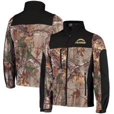 Кофта на молнии Los Angeles Chargers Dunbrooke Circle Hunter Softshell - Realtree Camo/Black