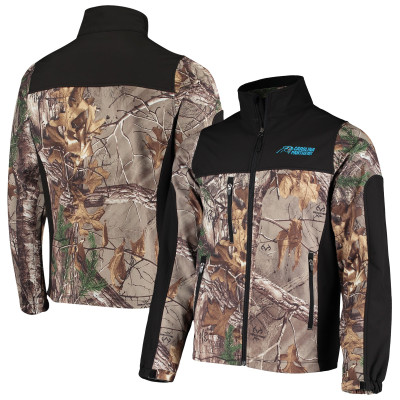 Куртка Carolina Panthers Dunbrooke Realtree Camo/Black Circle Hunter Softshell Full-Zip
