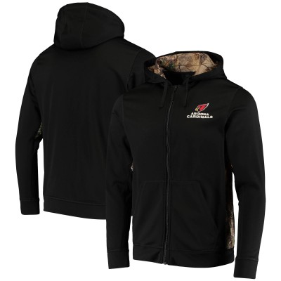 Толстовка на молнии Arizona Cardinals Dunbrooke Decoy Tech Fleece - Black/Realtree Camo