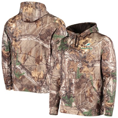 Толстовка Miami Dolphins Dunbrooke Realtree Camo Circle Champion Tech Fleece