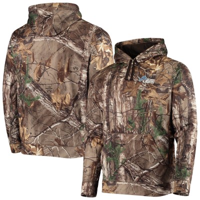 Толстовка Detroit Lions Dunbrooke Realtree Camo Circle Champion Tech Fleece