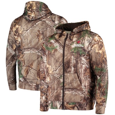 Толстовка флисовая на молнии Arizona Cardinals Dunbrooke Trophy Tech - Realtree Camo