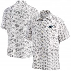 Carolina Panthers Tommy Bahama Baja Mar Woven Button-Up Shirt - White