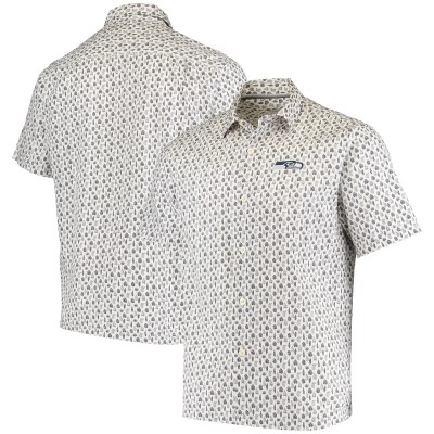 Рубашка с коротким рукавом Seattle Seahawks Tommy Bahama Baja Mar Woven - White