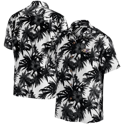 Рубашка Baltimore Ravens Tommy Bahama Sport Harbor Island Hibiscus Camp - Black