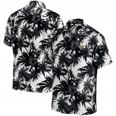 Jacksonville Jaguars Tommy Bahama Sport Harbor Island Hibiscus Camp Button-Up Shirt - Black