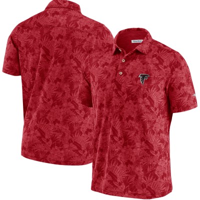 Поло Atlanta Falcons Tommy Bahama Sport Palmetto Palms - Red