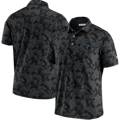 Поло Carolina Panthers Tommy Bahama Sport Palmetto Palms - Black