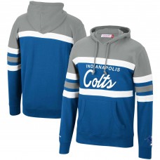Толстовка Indianapolis Colts Mitchell & Ness Head Coach - Gray/Royal