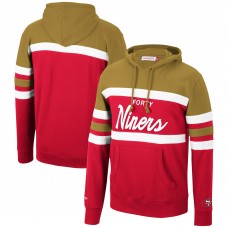 Толстовка San Francisco 49ers Mitchell & Ness Head Coach - Gold/Scarlet