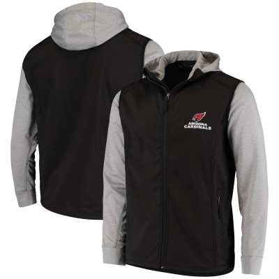 Кофта на молнии Arizona Cardinals Dunbrooke Alpha - Black/Gray