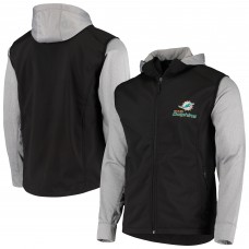 Miami Dolphins Dunbrooke Black/Gray Alpha Full-Zip Jacket
