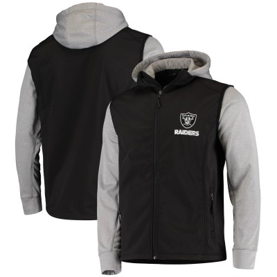 Las Vegas Raiders Dunbrooke Black/Gray Alpha Full-Zip Jacket