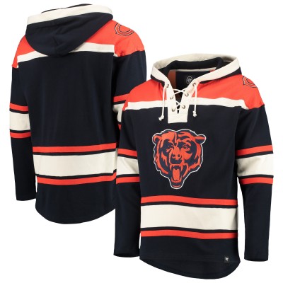 Толстовка Chicago Bears 47 Navy/Orange Lacer V-Neck