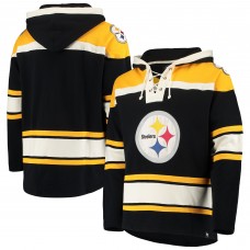 Толстовка Pittsburgh Steelers 47 Black/Gold Lacer V-Neck