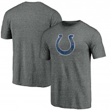 Футболка Indianapolis Colts Distressed Team Logo Tri-Blend - Heathered Gray