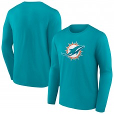 Футболка с длинным рукавом Miami Dolphins Primary Team Logo - Aqua
