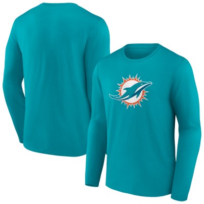 Футболка с длинным рукавом Miami Dolphins Primary Team Logo - Aqua