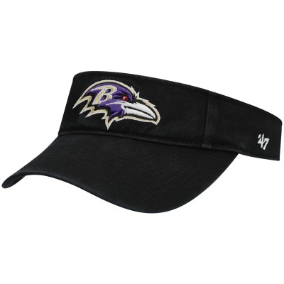 Baltimore Ravens 47 Black Clean Up Visor