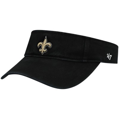 New Orleans Saints 47 Black Clean Up Visor