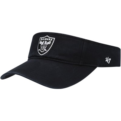 Las Vegas Raiders 47 Black Clean Up Visor